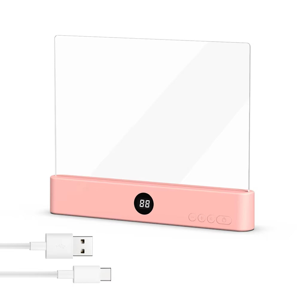 LED Flat Panel Book Light USB Charging Eye Protection Night Vision Reading Lamp for Students Indoor Use 2 in 1 Night Lights